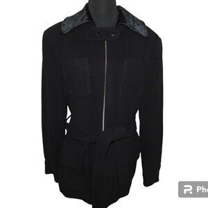 Banana Republic Vintage Black Wool Coat